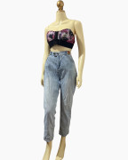 Light-Wash Relaxed Tapered Mom Jeans
