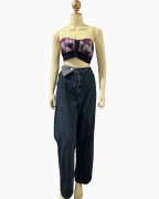 Asymmetrical Waist Relaxed-Fit Denim Jeans Asymmetrical Waist Relaxed-Fit Denim Jeans