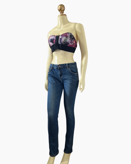 Dark-Wash Slim Fit Jeans