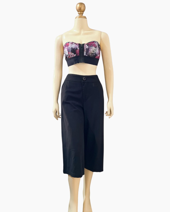 Black Culotte Pants