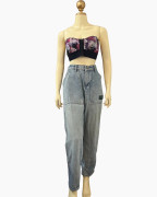 Light Wash Cargo-Style Relaxed Jeans Light Wash Cargo-Style Relaxed Jeans