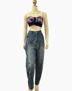 Relaxed Vintage Wash Balloon Jeans