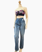 Relaxed Wide-Leg Vintage Wash Jeans