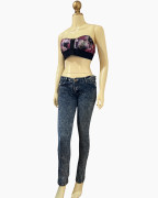 Acid-Wash Skinny Jeans