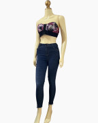 Dark-Wash Skinny Ankle Jeans